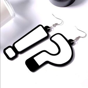 Explanation or Question Earrings